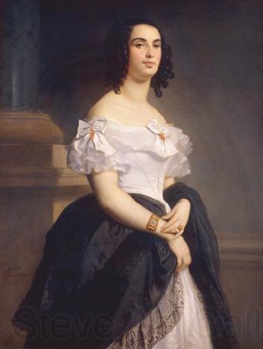 Gustave Boulanger Portrait of Adele Hugo Spain oil painting art